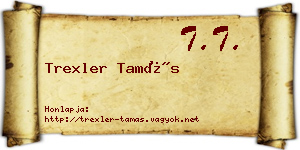 Trexler Tamás névjegykártya